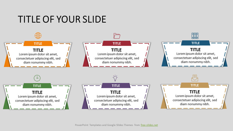 trapezoids on stands powerpoint infographic template.pptx