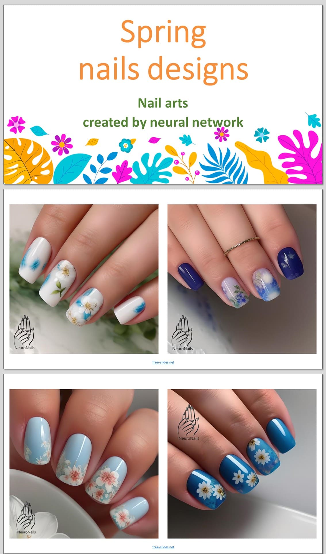 Neural network creates spring nail designs