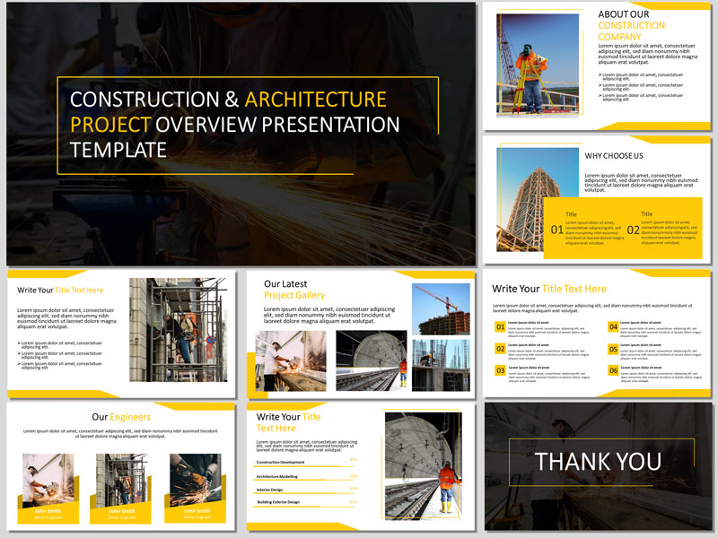 Construction and architecture project presentation template