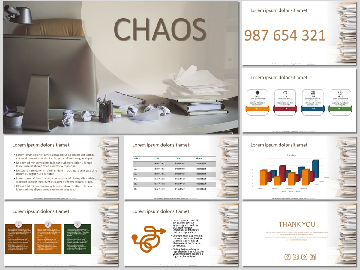 Chaos - Free PowerPoint Template and Google Slides Theme