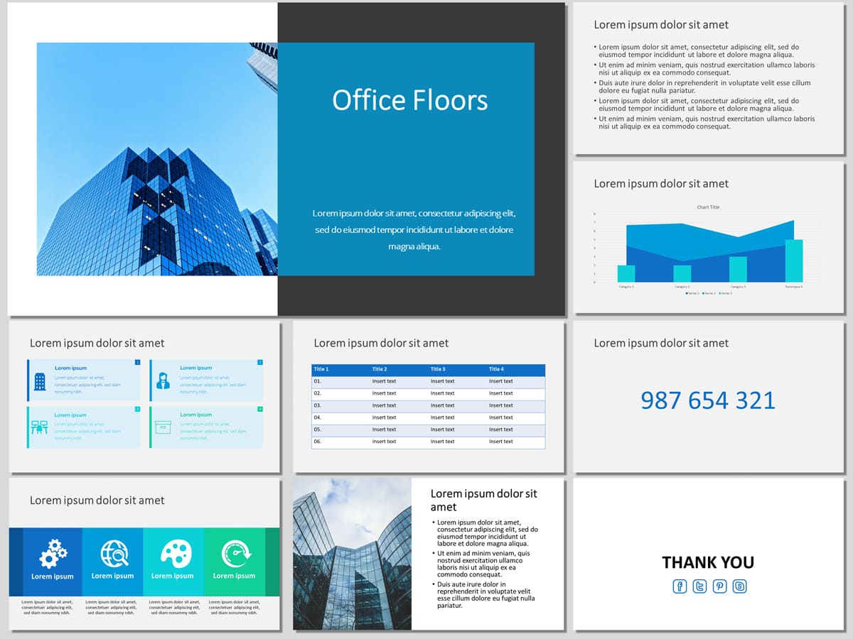 Office Floors - Free PowerPoint Template and Google Slides Theme
