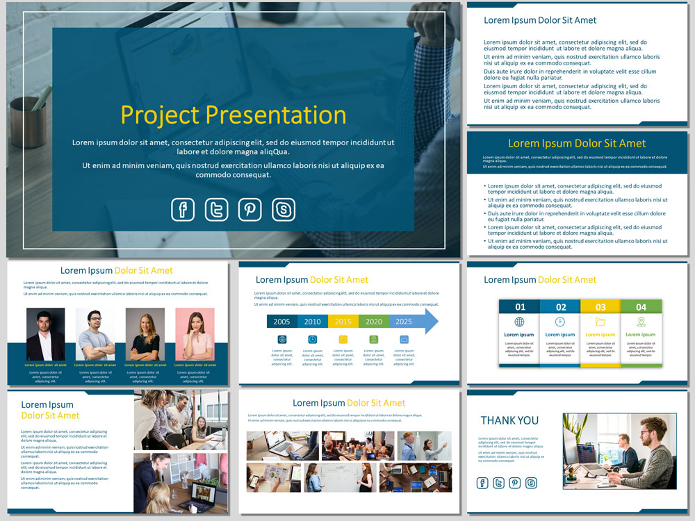 Free project presentation template