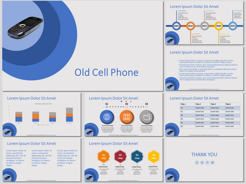 Old Cell Phone Presentation Template