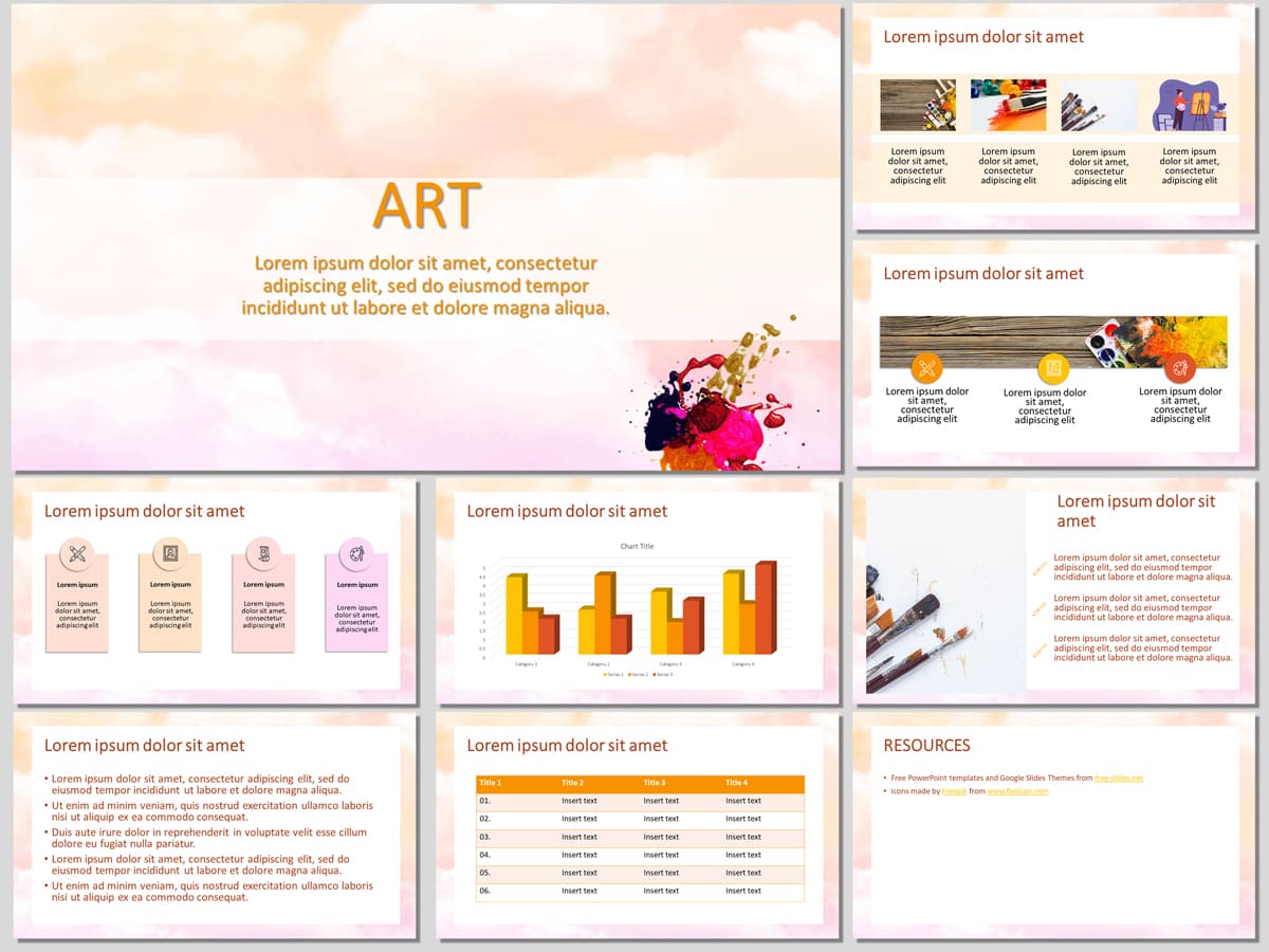 Art - Free PowerPoint Template and Google Slides Theme