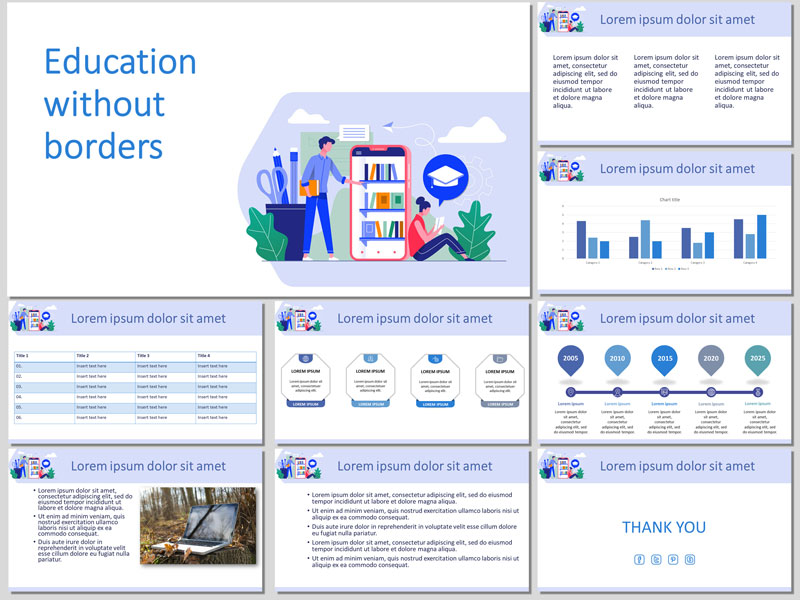 Education without borders presentation template