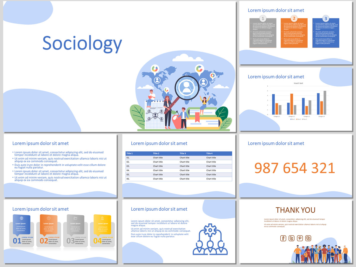 Sociology - Free PowerPoint Template and Google Slides Theme