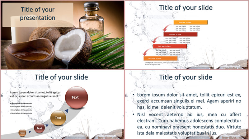 Coconut powerpoint template from free-slides.net
