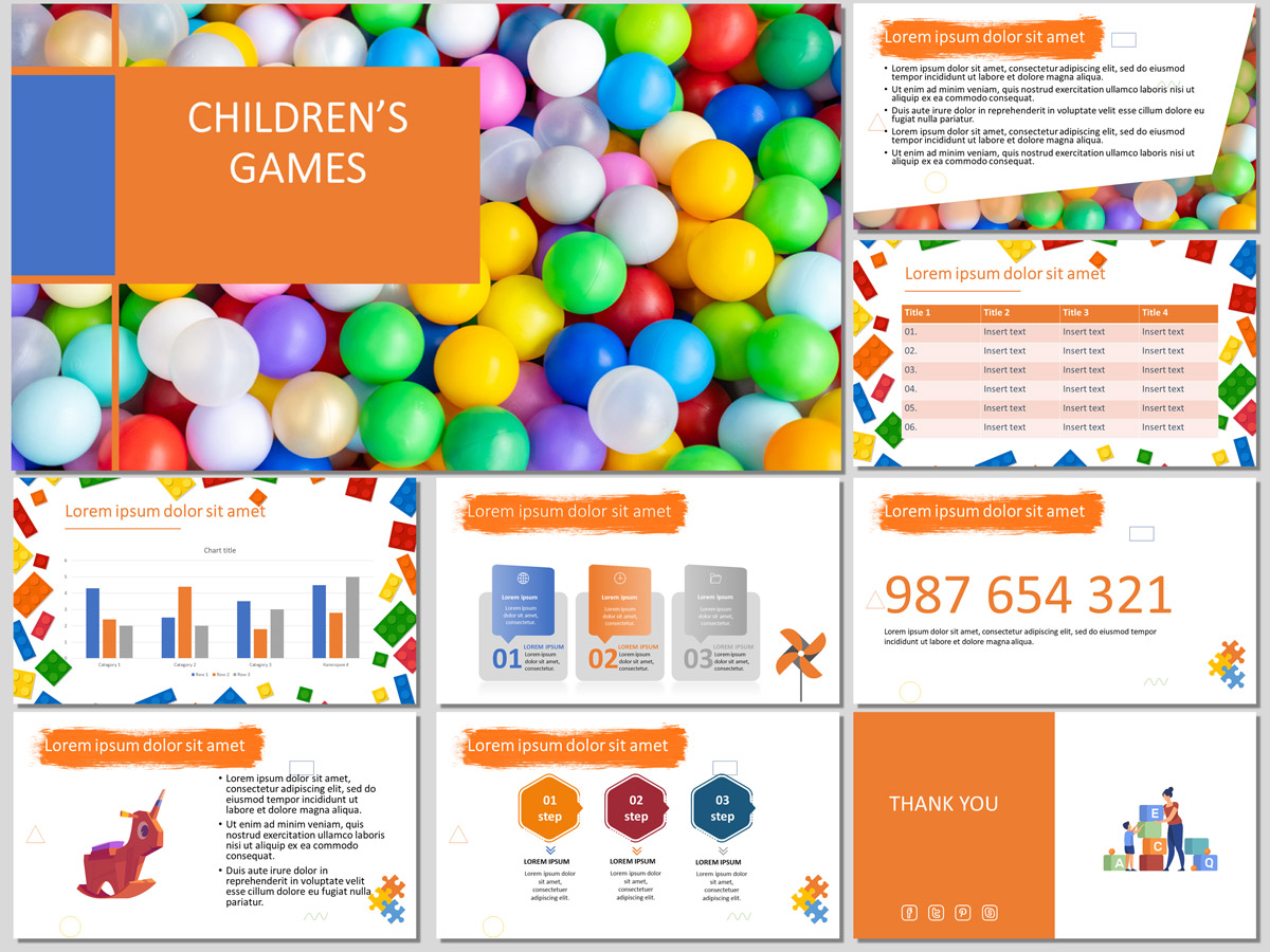 Children's Games Presentation Template (Free)