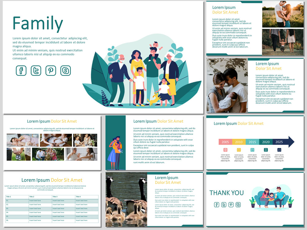 family free powerpoint template