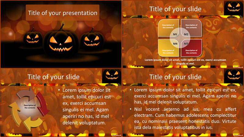 Hallowen powerpoint template from free-slides.net
