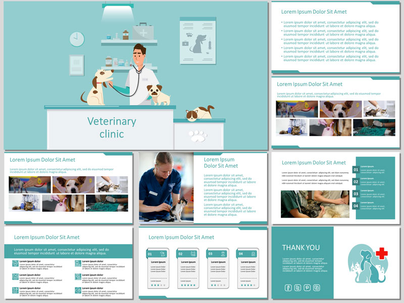 Free Veterinary Clinic PowerPoint Template and Google Slides Theme