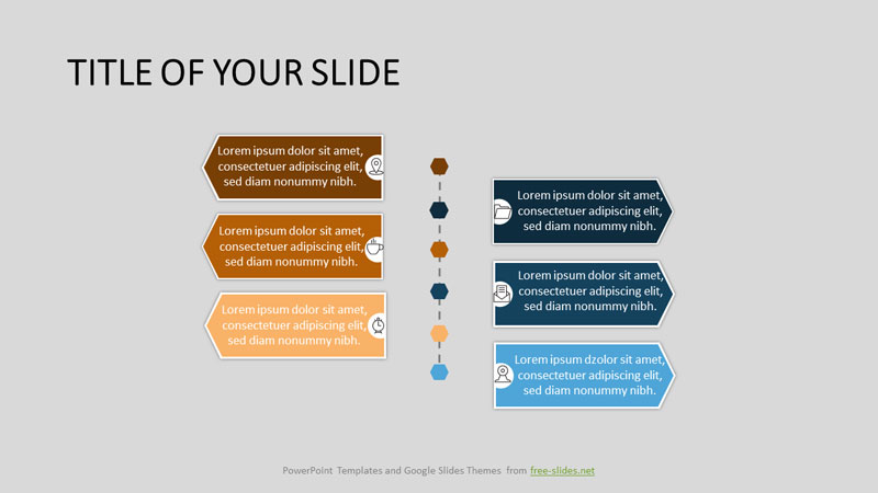 Bidirectional flags Infographic Template