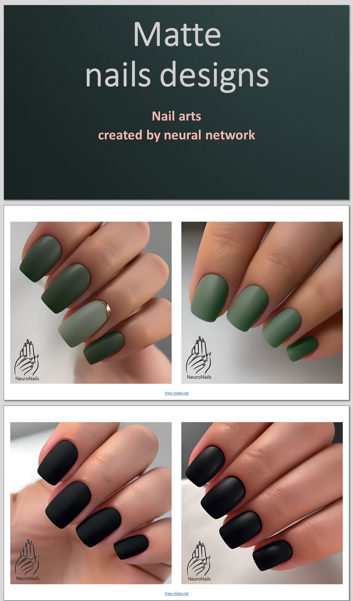 Matte network creates fall nails designs