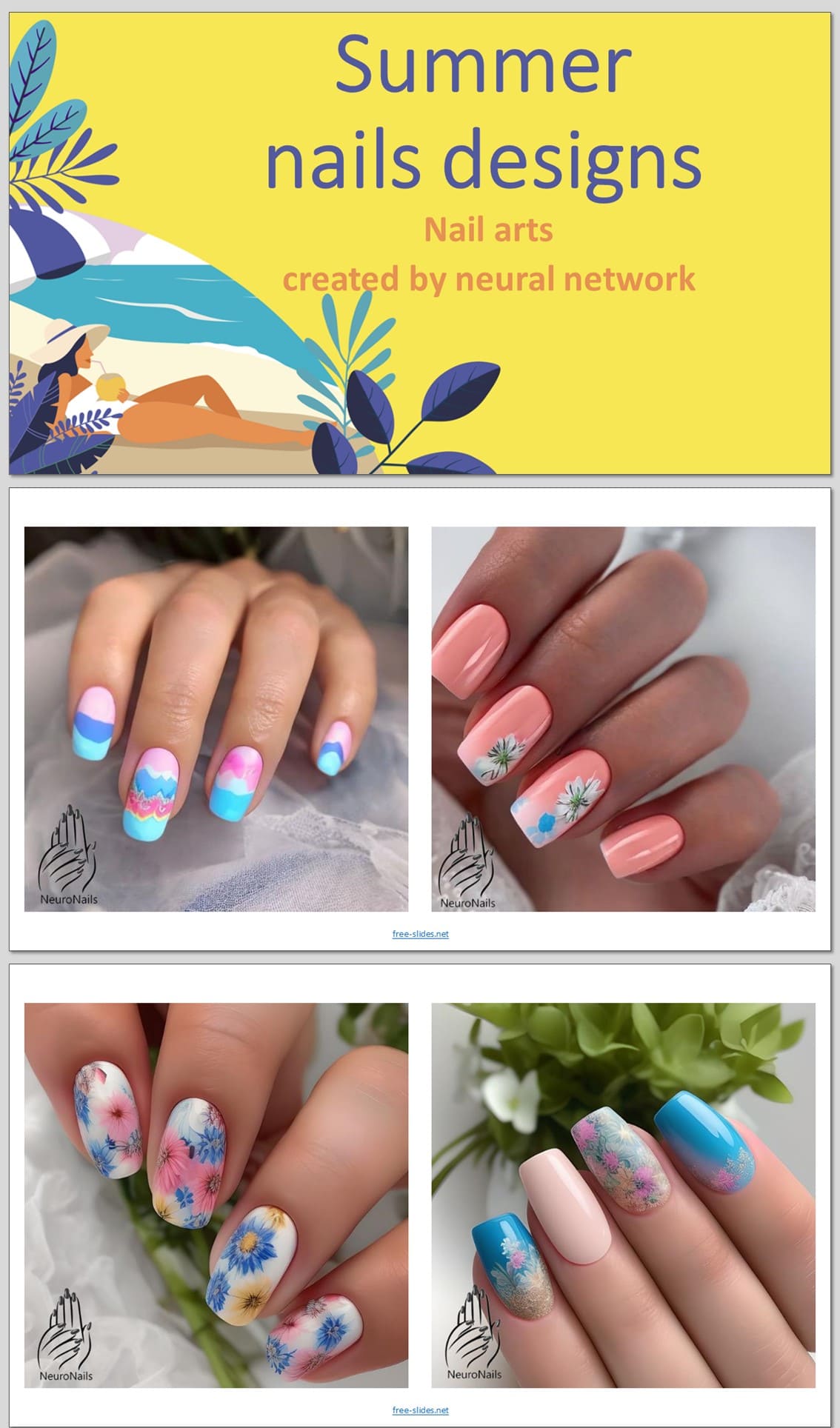 Neural network creates summer nail designs