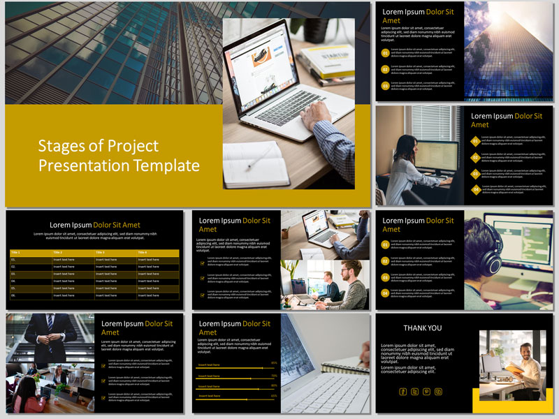 Stages of Project PresentationTemplate