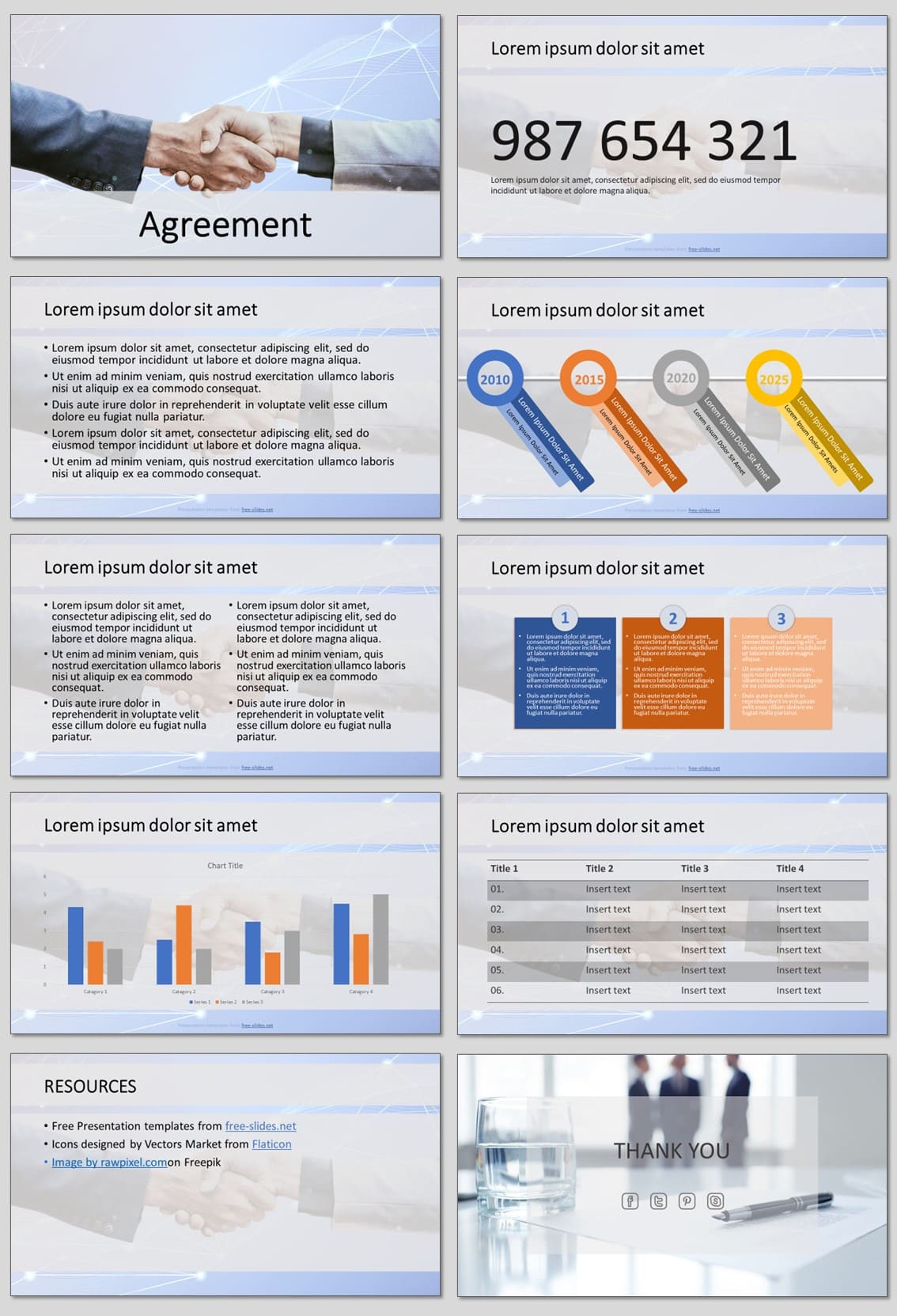 Agreement - Free PowerPoint Template and Google Slides Theme