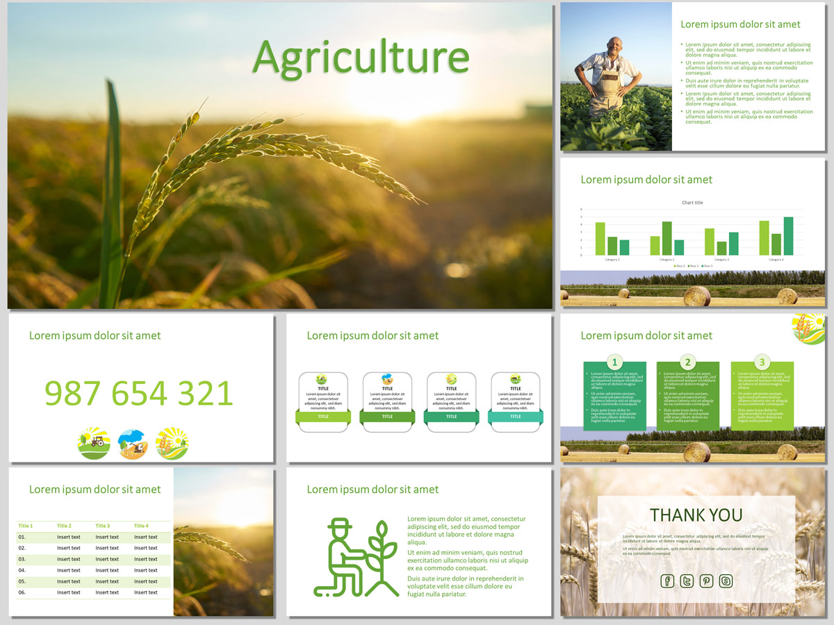Agriculture - Free PowerPoint Template and Google Slides Theme