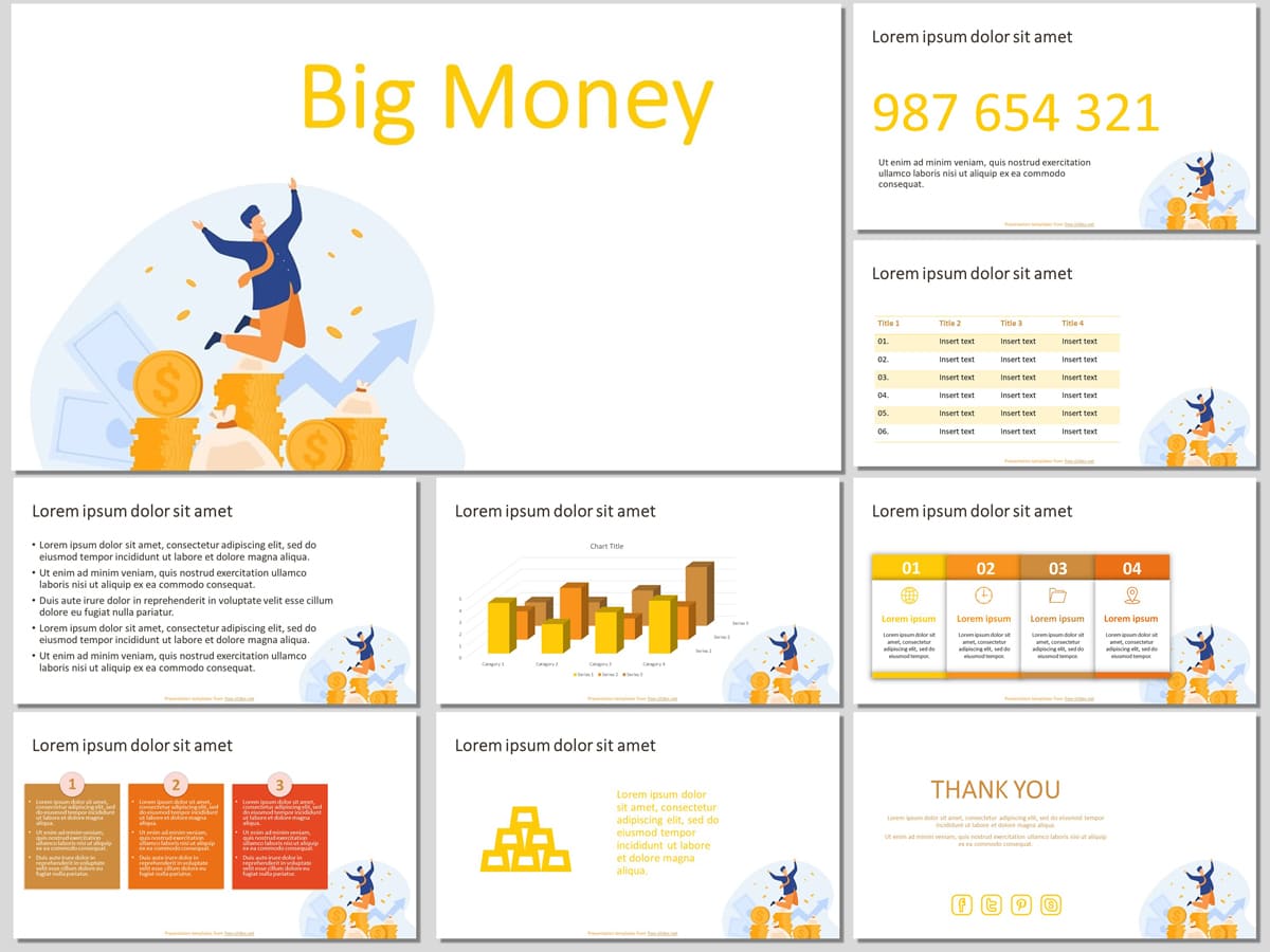 Free Big Money Presentation Template 