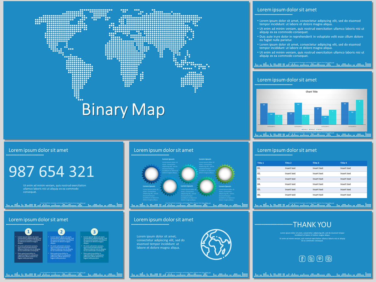 Binary Map - Free PowerPoint Template and Google Slides Theme
