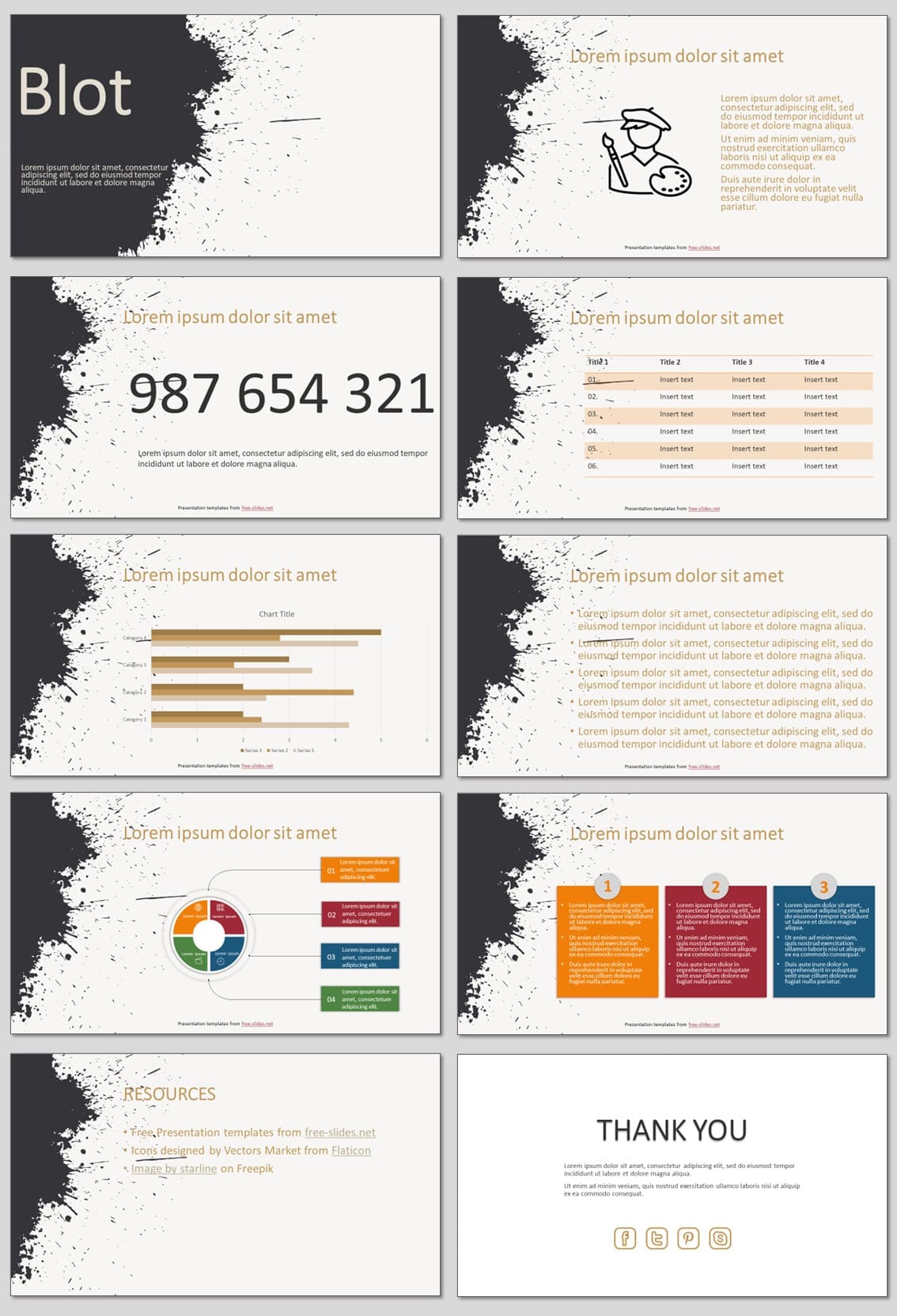 Blot - Free PowerPoint Template and Google Slides Theme
