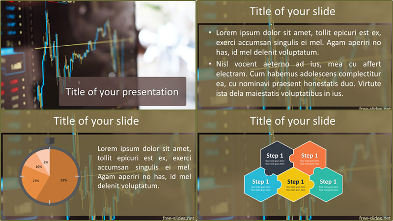 Free Business chart PowerPoint template from free-slides.net