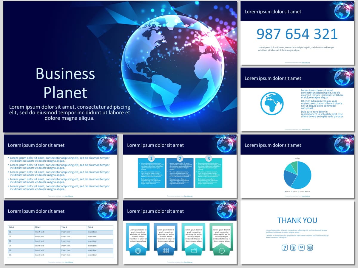 Business Planet - Free Presentation Template