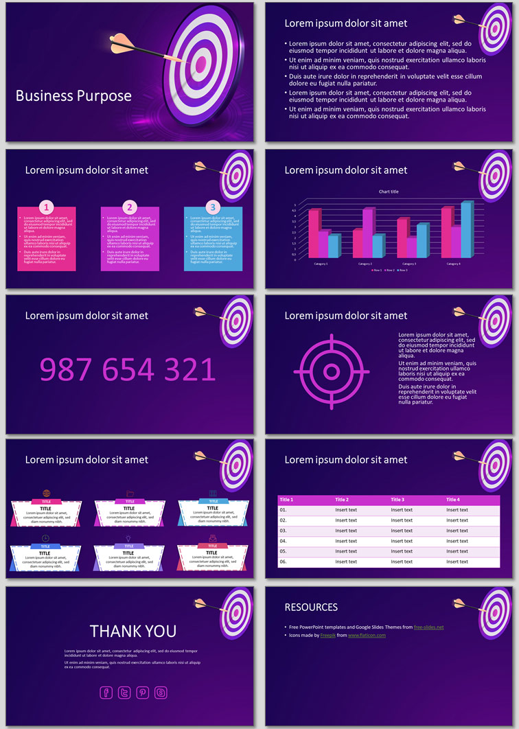 Business Purpose - Free Presentation Template