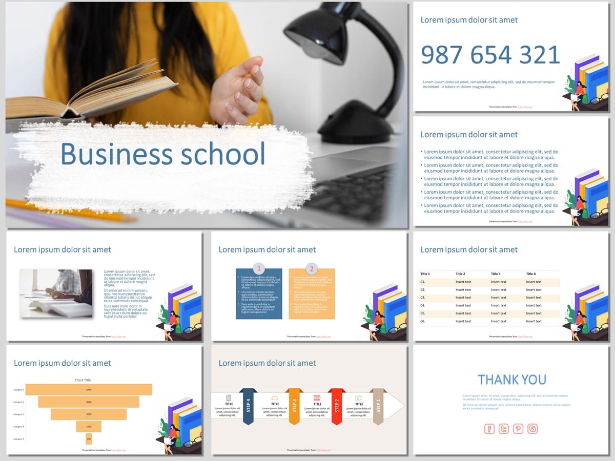 Business School - Free Presentation Template