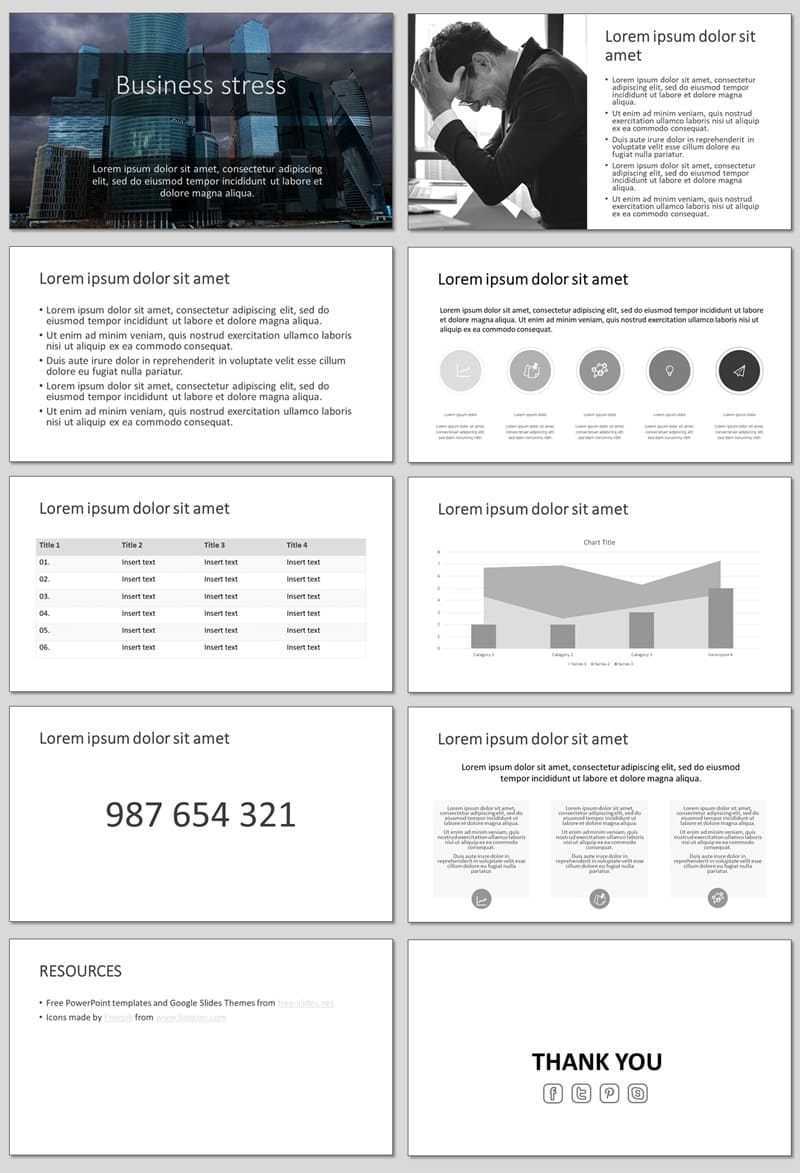 Business Stress - Free Presentation Template