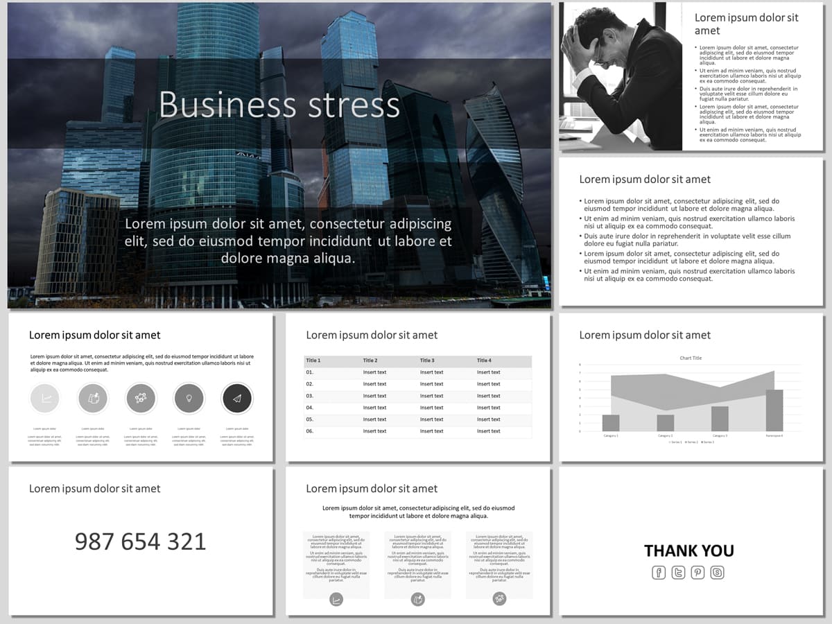 Business Stress - Free PowerPoint Template and Google Slides Theme