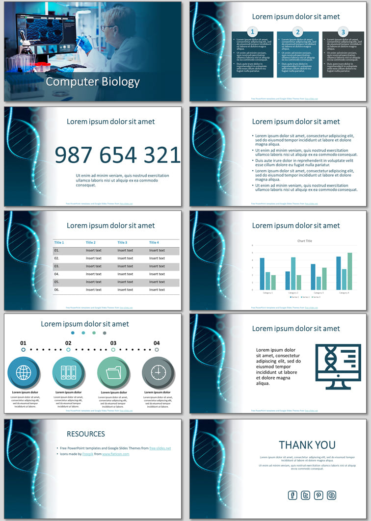 Computer Biology - Free Presentation Template