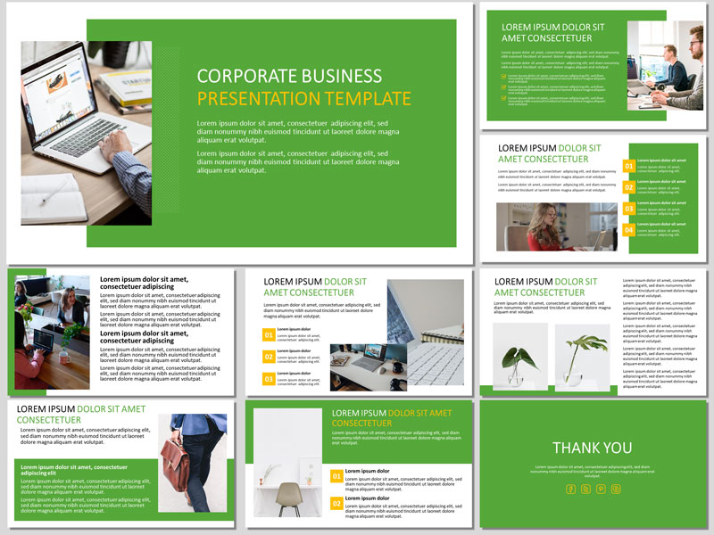 Corporate business presentation template