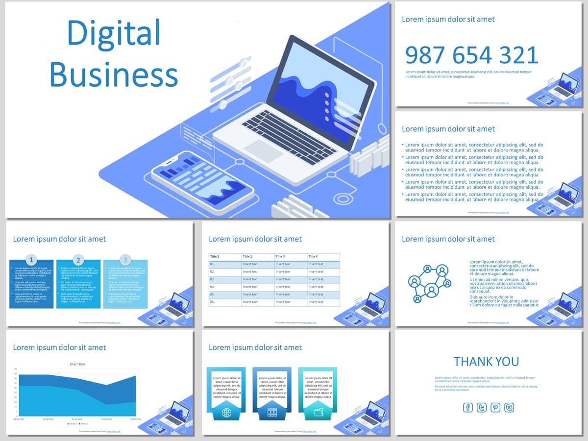 Digital Business - Free Presentation Template