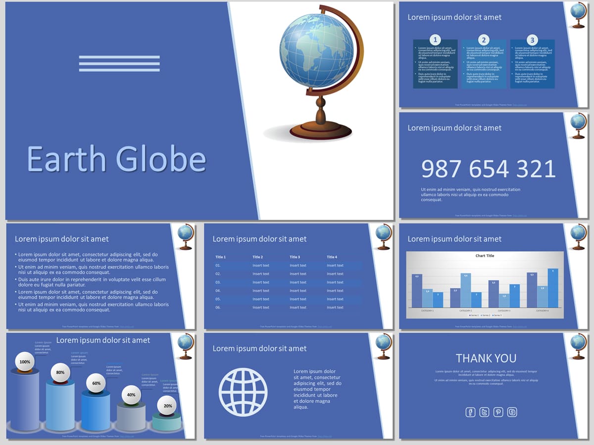 Earth Globe - Free PowerPoint Template and Google Slides Theme