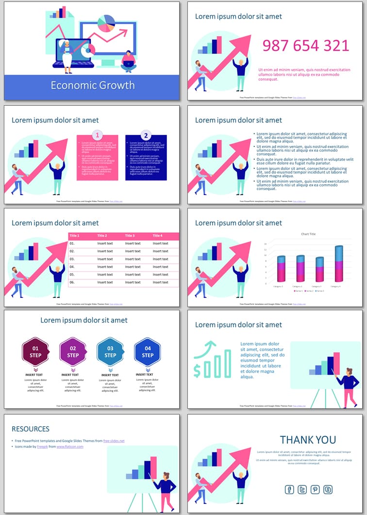Economic Growth - Free Presentation Template