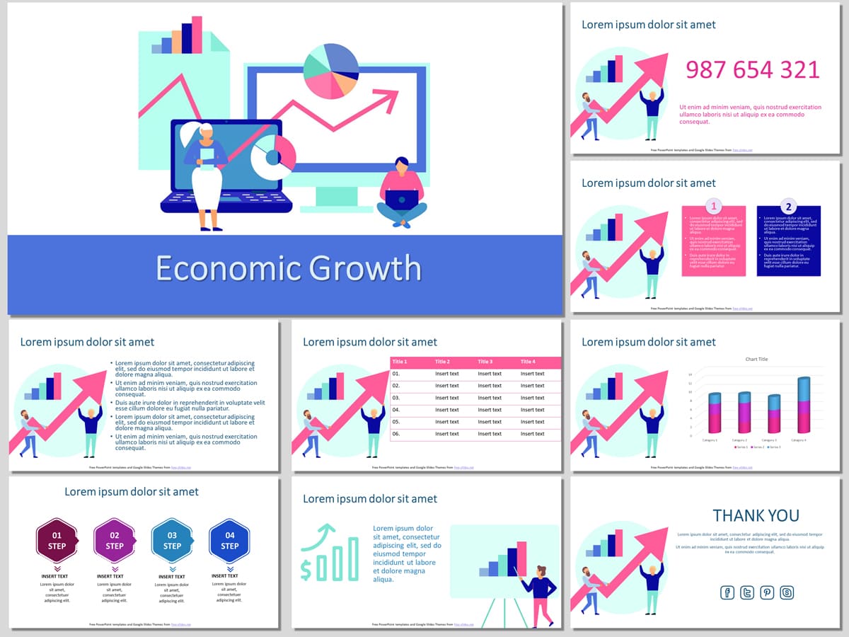 Economic Growth - Free PowerPoint Template and Google Slides Theme