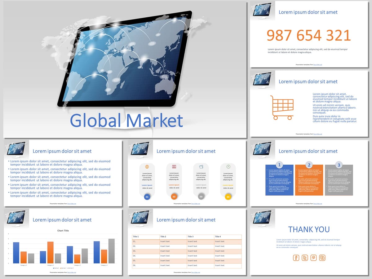 Global Market - Free Presentation Template