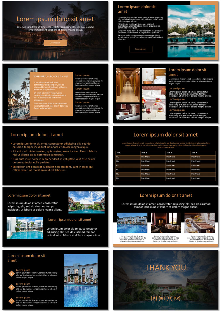 Free Hotel PowerPoint Template and Google Slides Theme