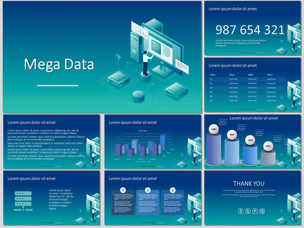Free Mega Data Presentation Template 