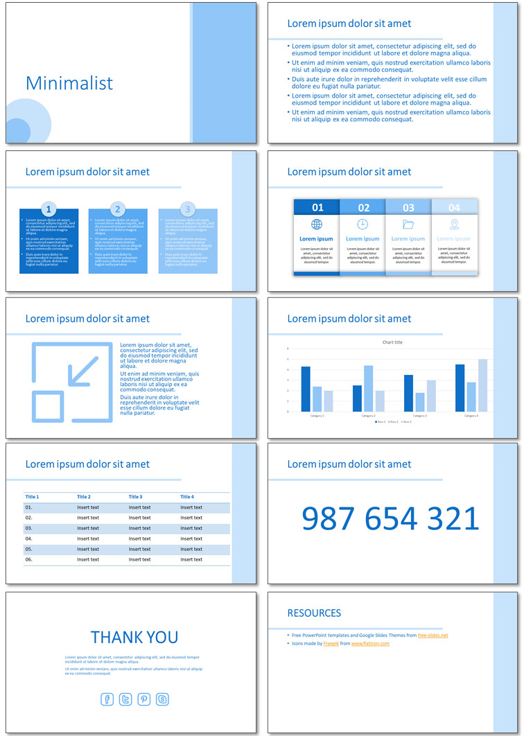 Minimalist - Free Presentation Template