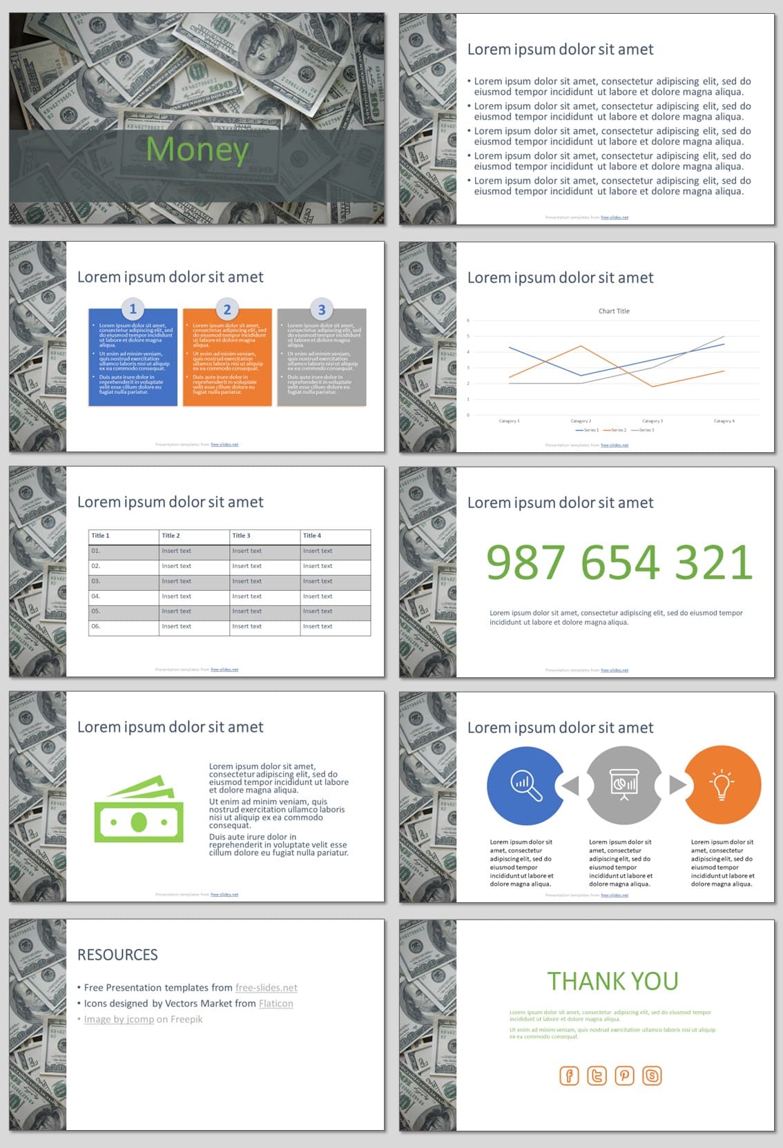 Money - Free PowerPoint Template and Google Slides Theme
