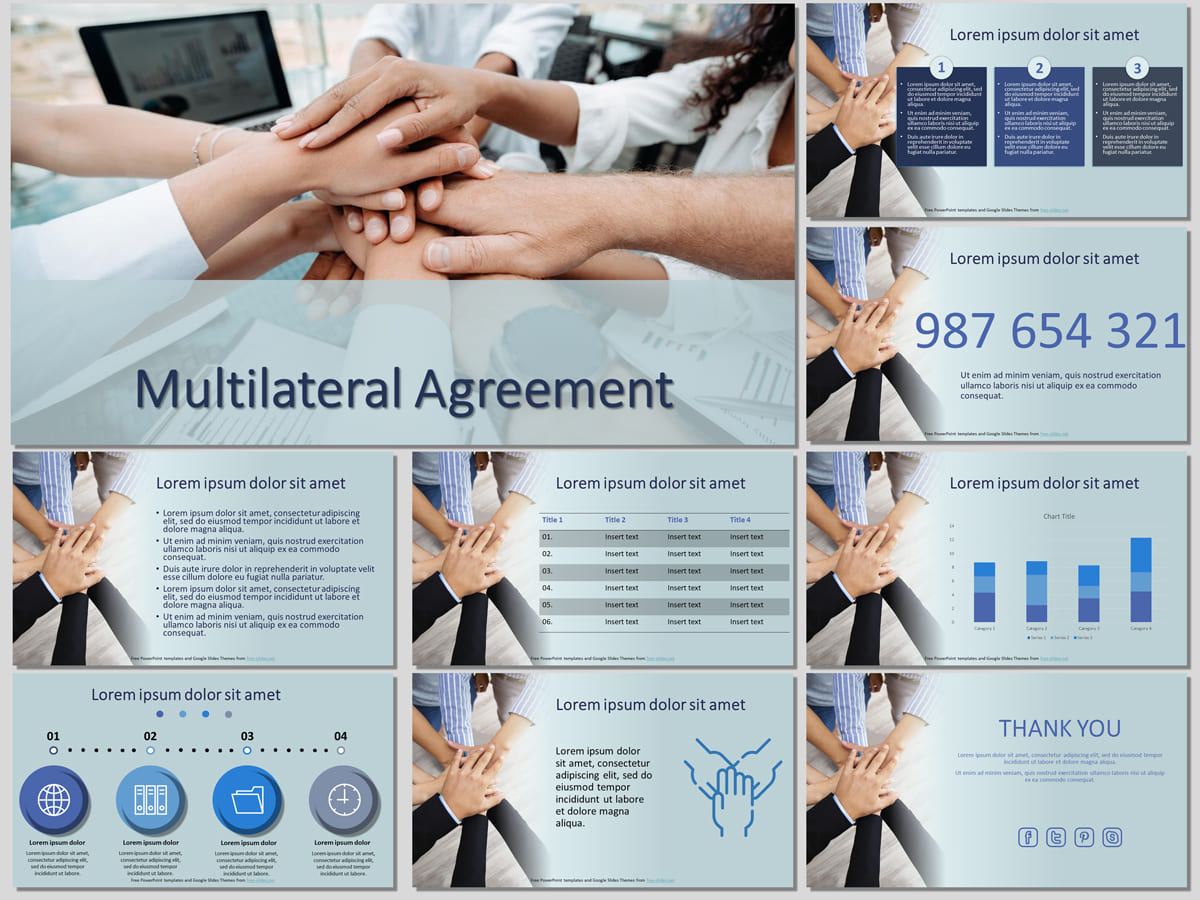Multilateral Agreement - Free PowerPoint Template and Google Slides Theme