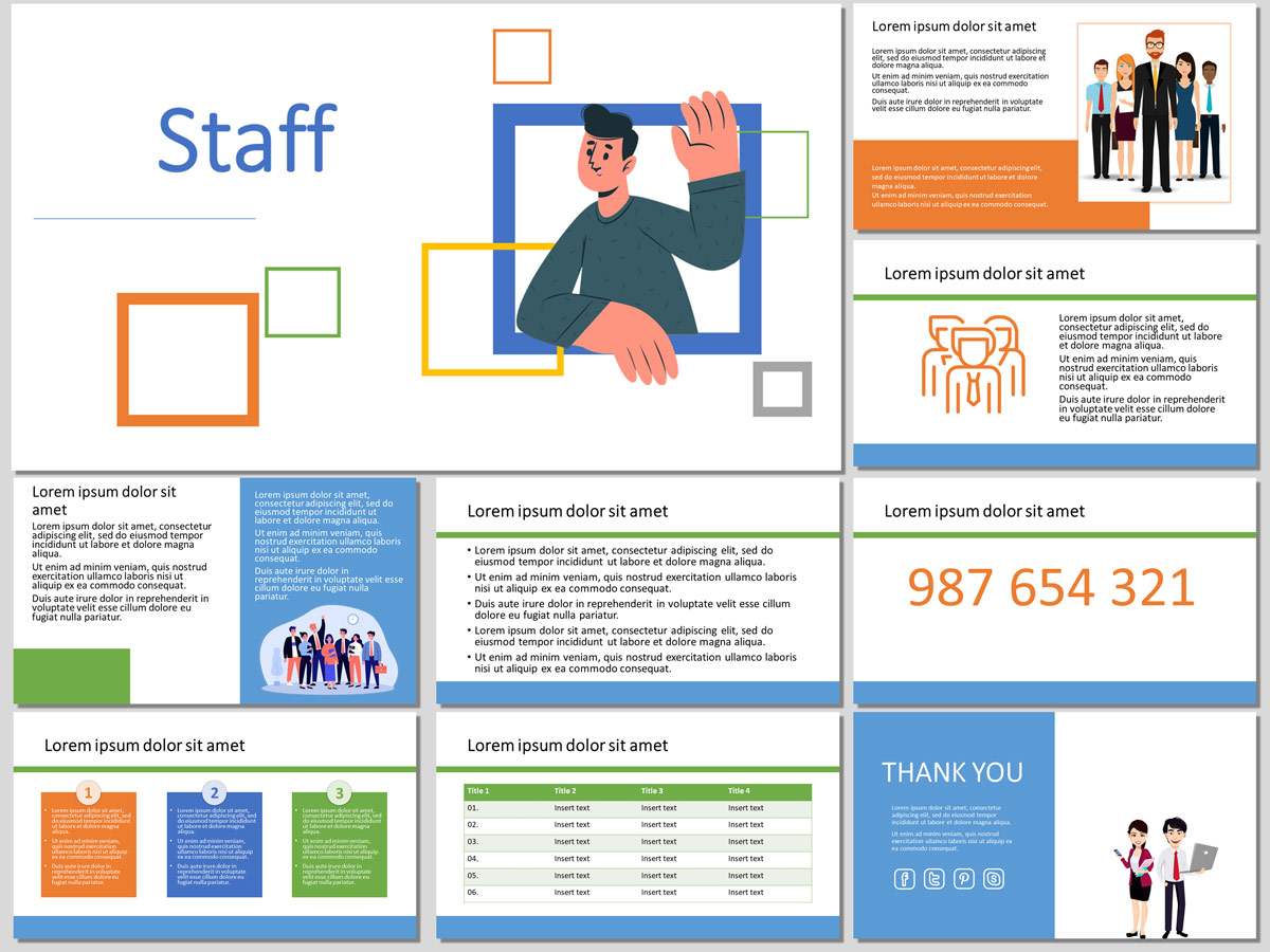 Staff - Free PowerPoint Template and Google Slides Theme