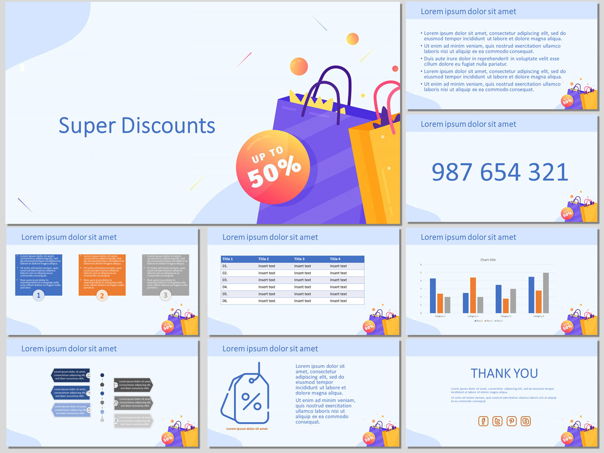 Super Discounts - Free PowerPoint Template and Google Slides Theme