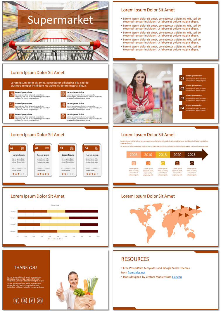 Supermarket Presentation Template