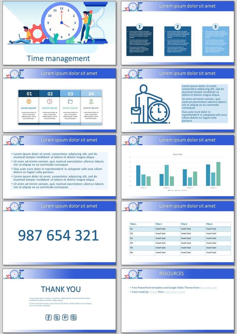Time Management - Free Presentation Template