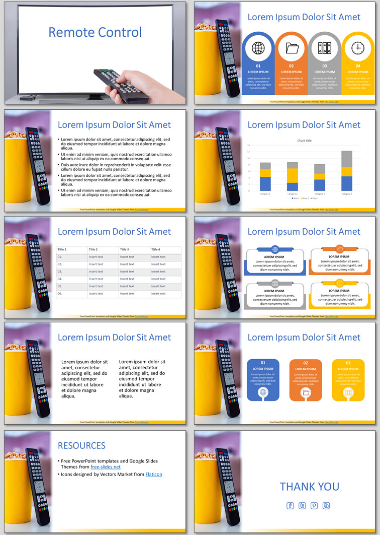 Remote Control Free Slides For Presentation