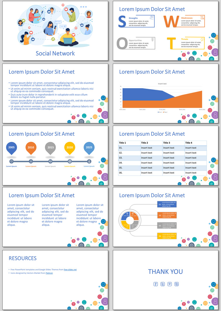 Social Network Presentaion Template