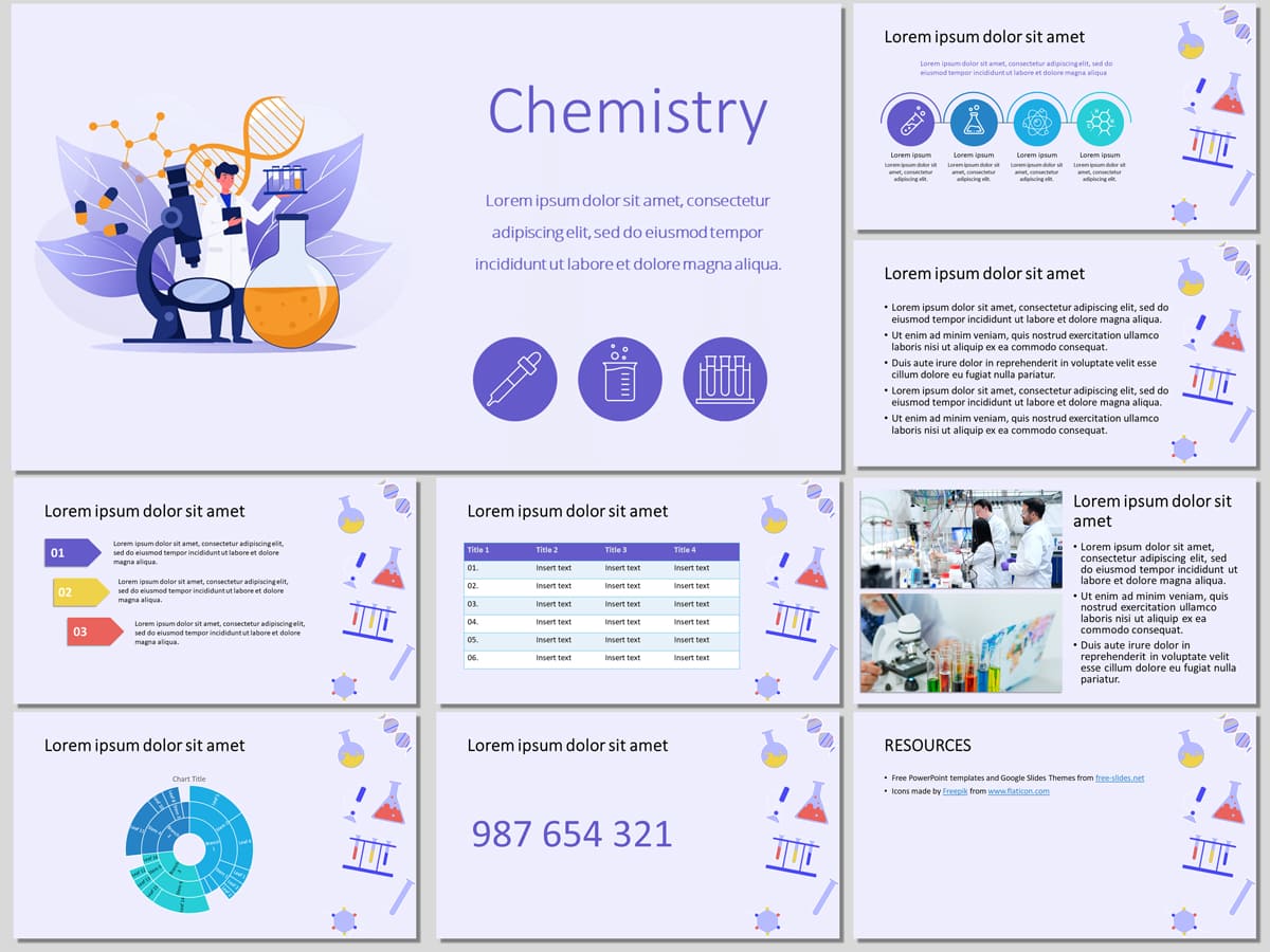 Chemistry. Free PowerPoint Template and Google Slides Theme