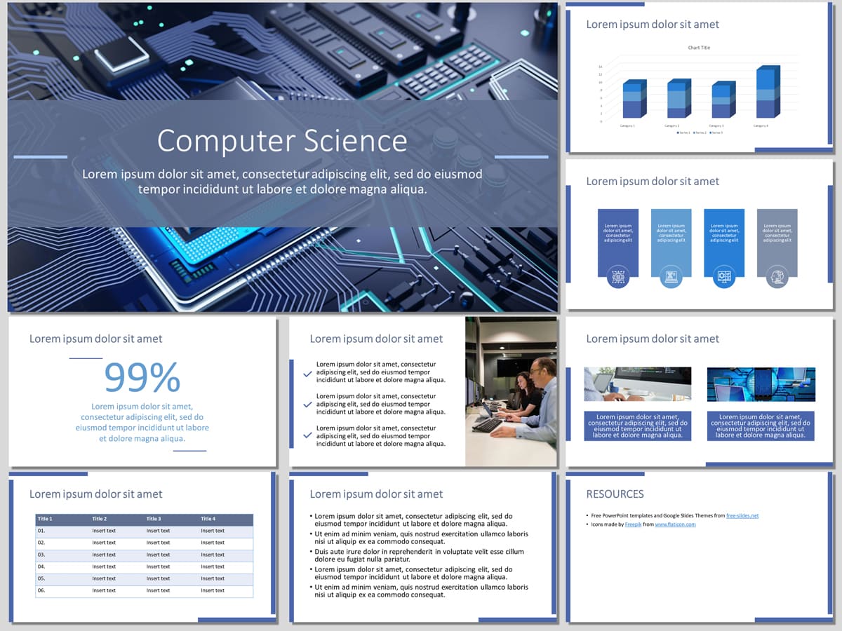 Computer Science - Free PowerPoint Template and Google Slides Theme